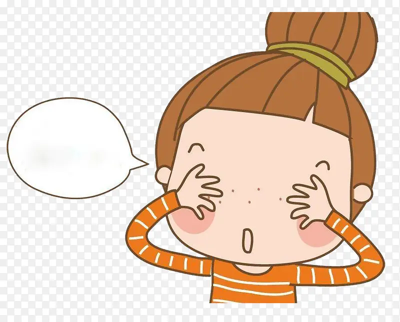 害羞的女孩PNG图片素材下载_图片编号8975204-PNG素材网