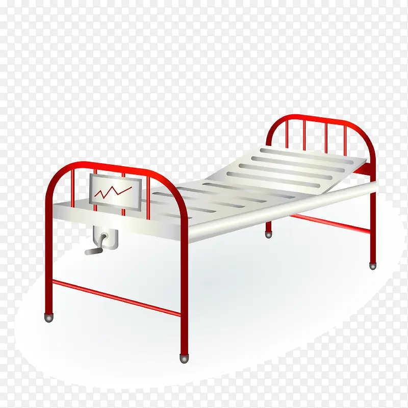 医疗床矢量图