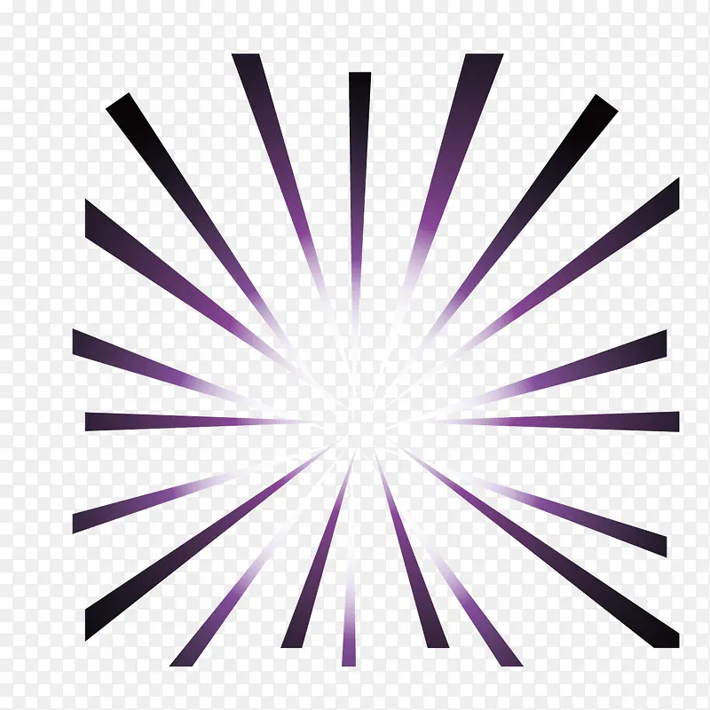 矢量紫色渐变线条放射性图案