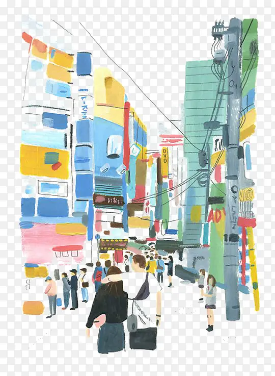手绘城市