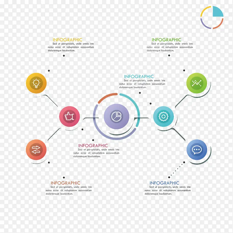 经典商务信息图表设计矢量素材