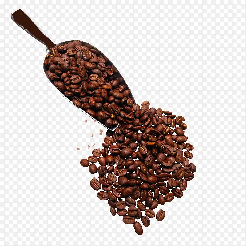 铲子一勺咖啡豆