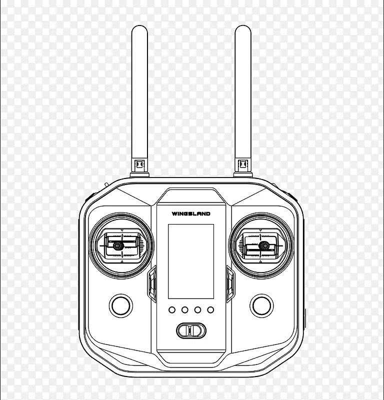 遥控器线条图