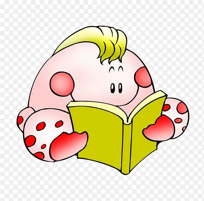 粉色巨蟹看书