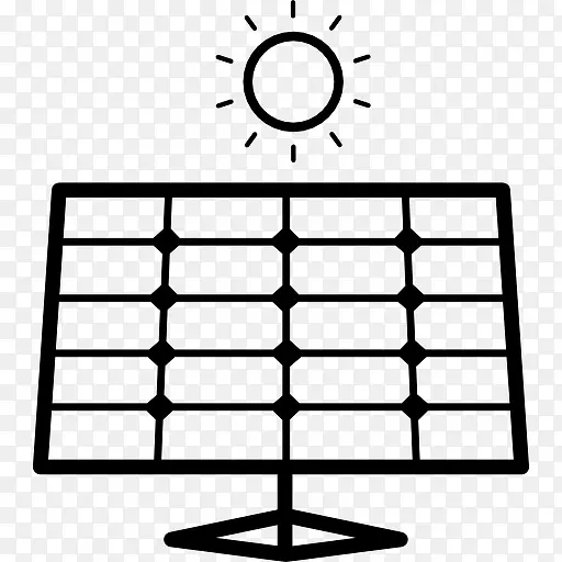 直观的太阳能面板图标