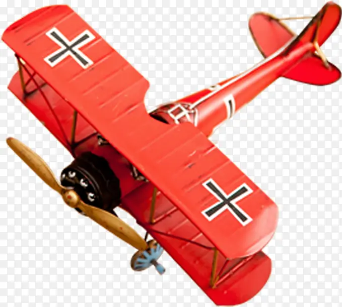红色飞机造型二战飞机六一儿童节主题素材