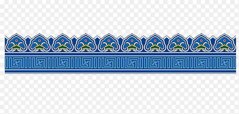 矢量中式花边水纹