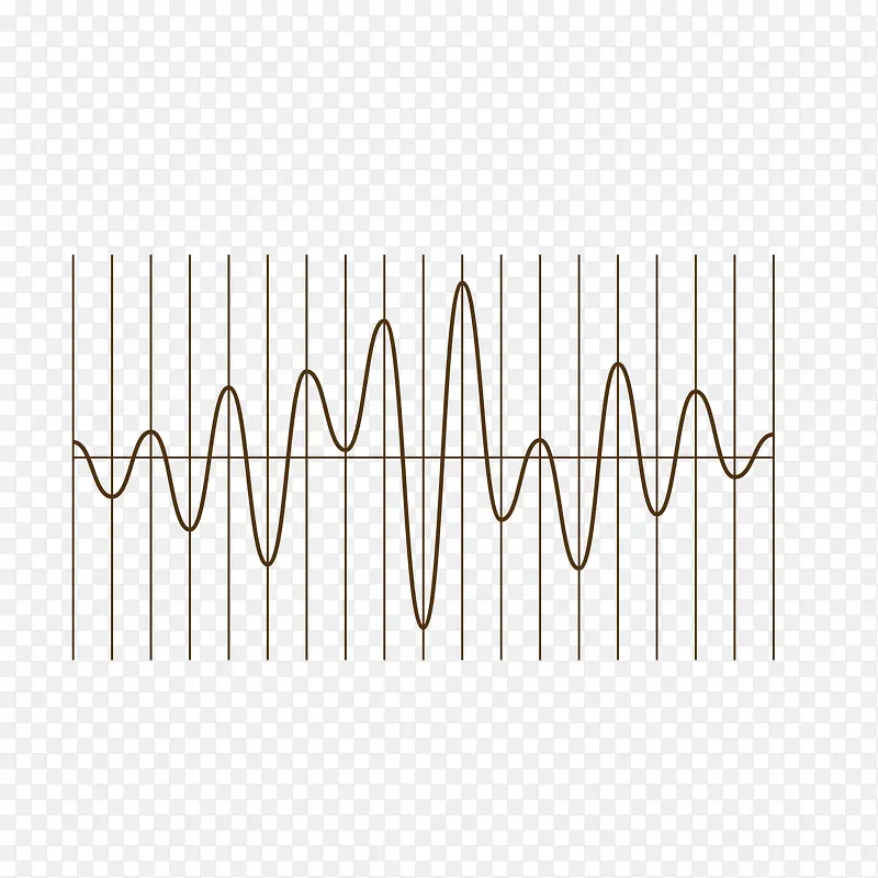 灰色线条动感声波矢量素材