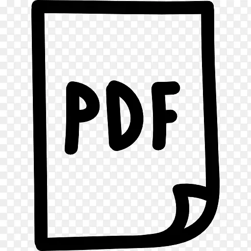 PDF文件的手绘符号图标