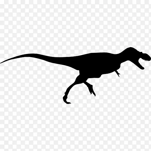 阿尔贝塔龙恐龙侧面形状图标