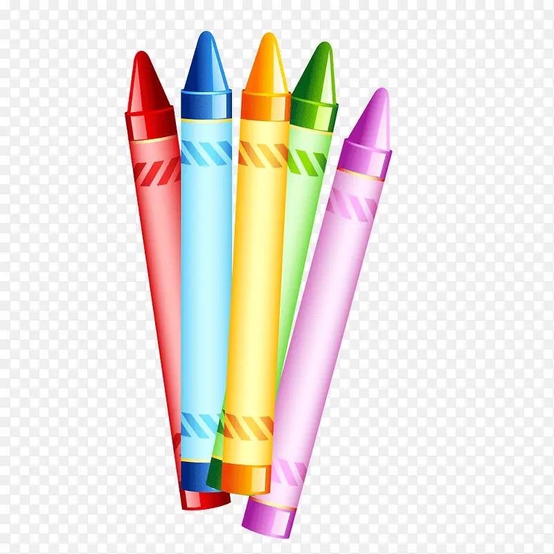儿童画笔彩色蜡笔