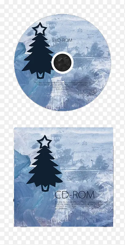 圣诞树光盘设计包装免扣素材
