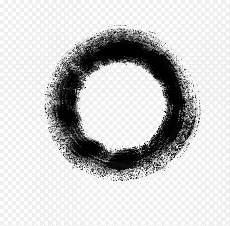 中国元素 水墨风格圆圈