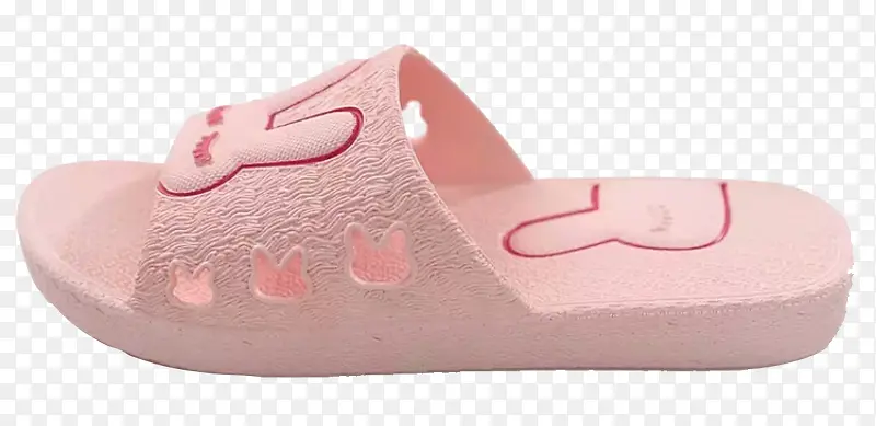 粉色拖鞋侧面
