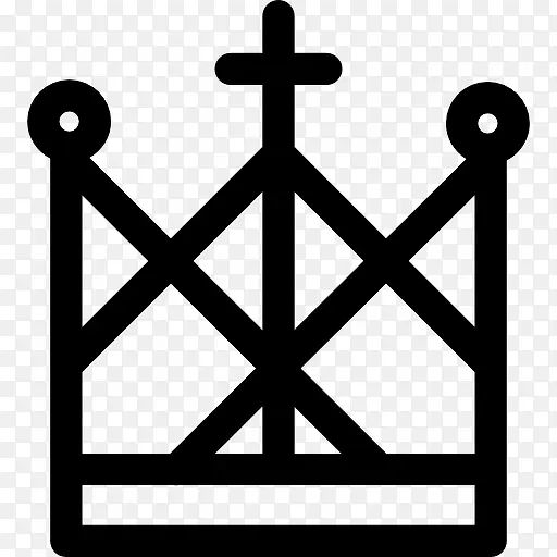 王冠的复杂设计与跨上图标