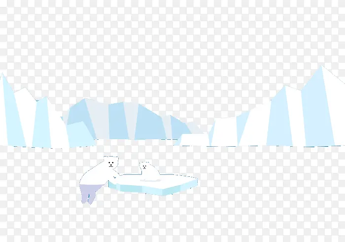 北极熊矢量素材