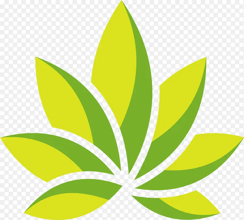 绿色树叶logo设计
