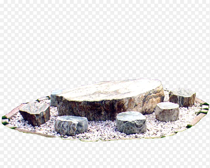 石墩石桌素材
