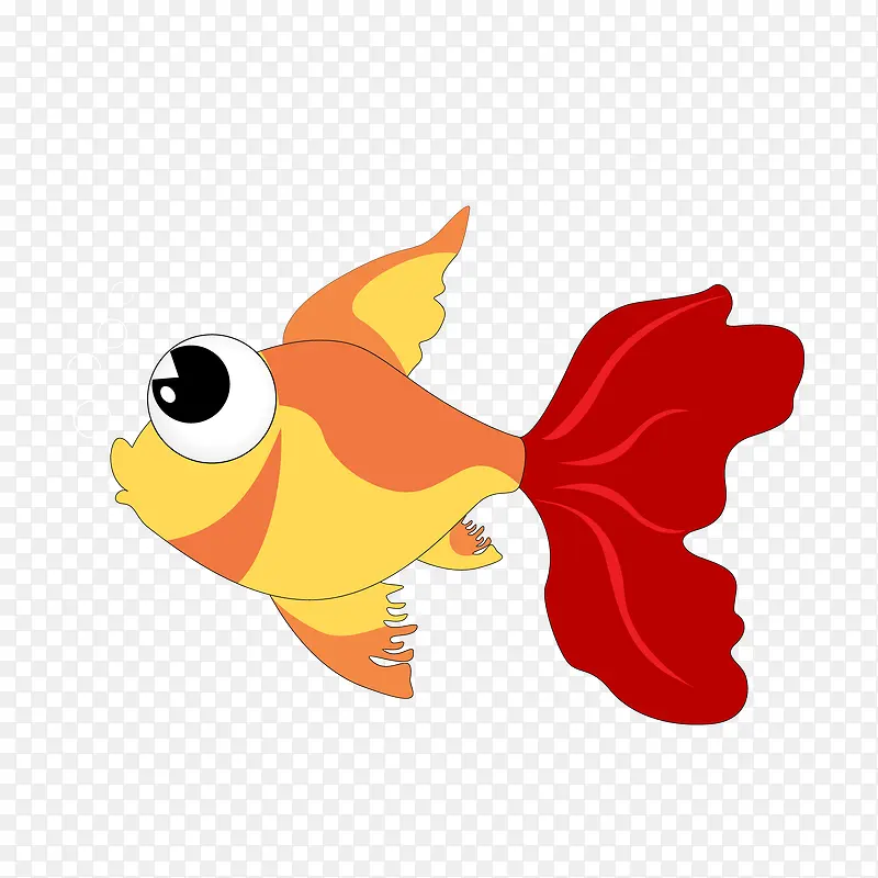 卡通金鱼动物设计