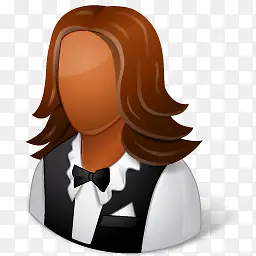 女性女服务员Vista的人