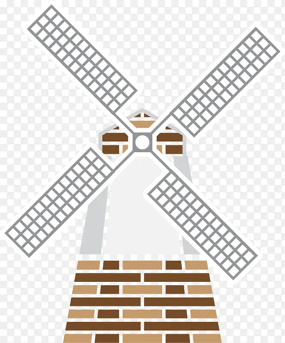 荷兰风车矢量