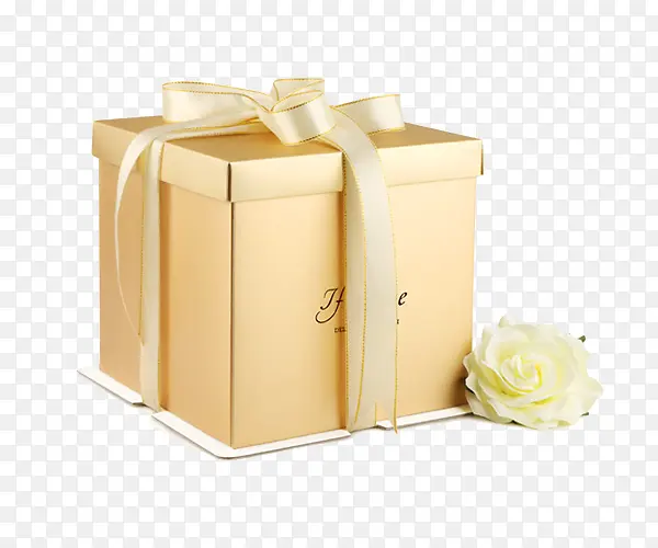 金色生日蛋糕盒