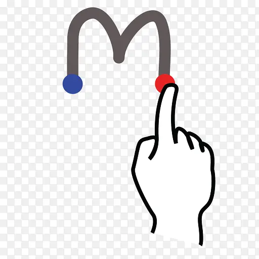 脑卒中信M小写gestureworks图标