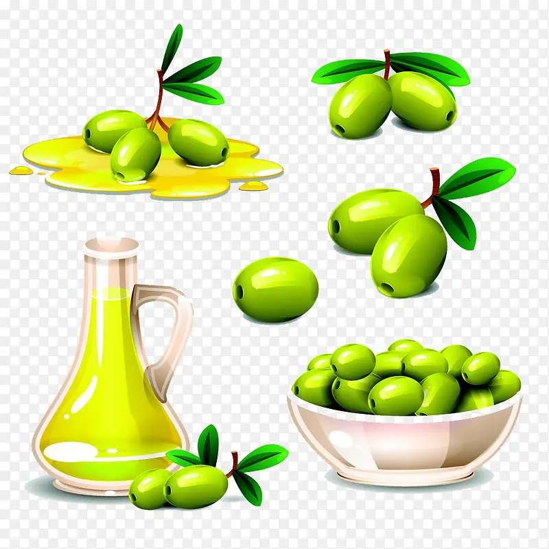 橄榄果实和橄榄油