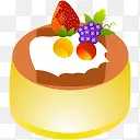 水果奶油蛋糕图标