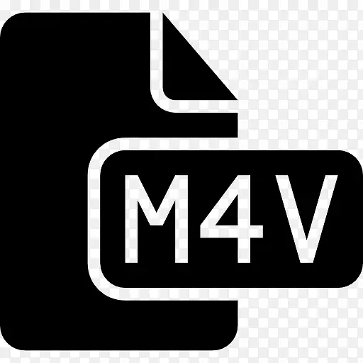 M4V文件黑色界面符号图标