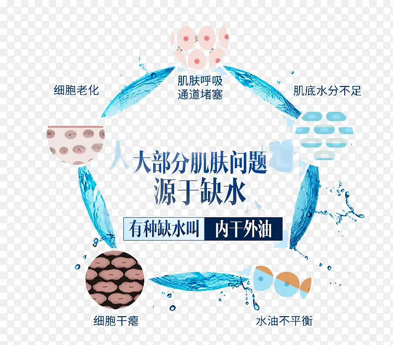 肌肤补水问题PNG图片素材下载_图片编号9026106-PNG素材网