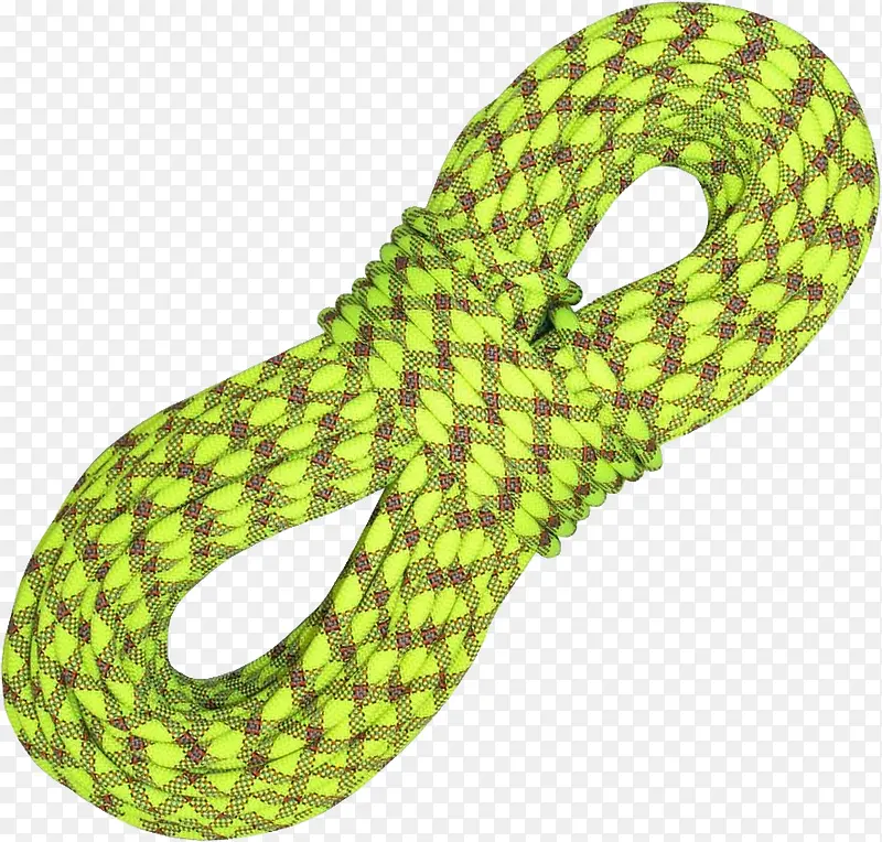 荧光绿色登山绳
