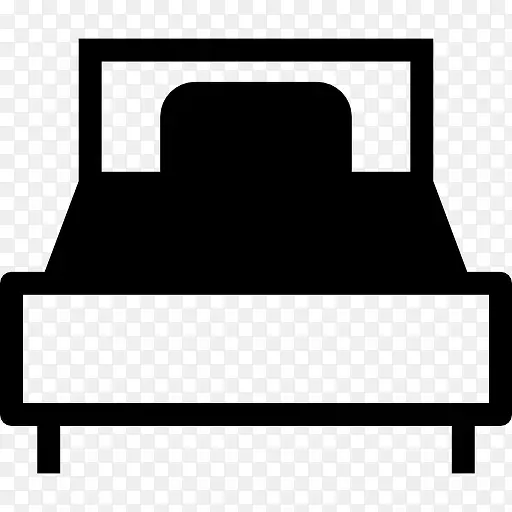 大的床一个枕头图标