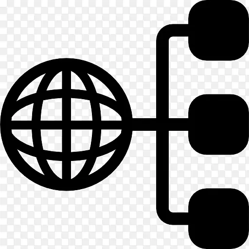 全球服务器图标