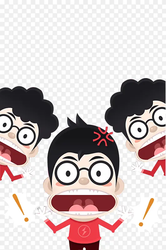 卡通惊吓人物形象PNG图片素材下载_图片编号9029330-PNG素材网