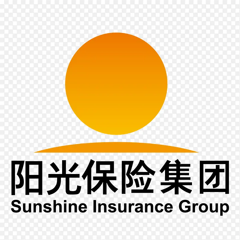 黑色阳光保险logo标识