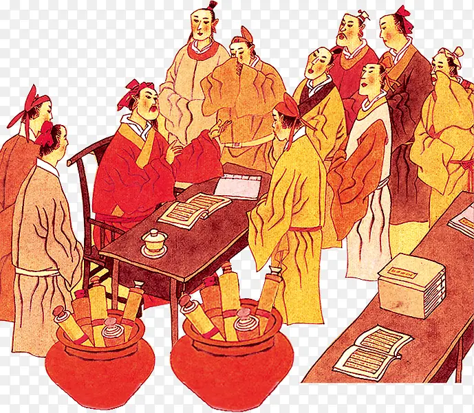 古代人物休闲作乐