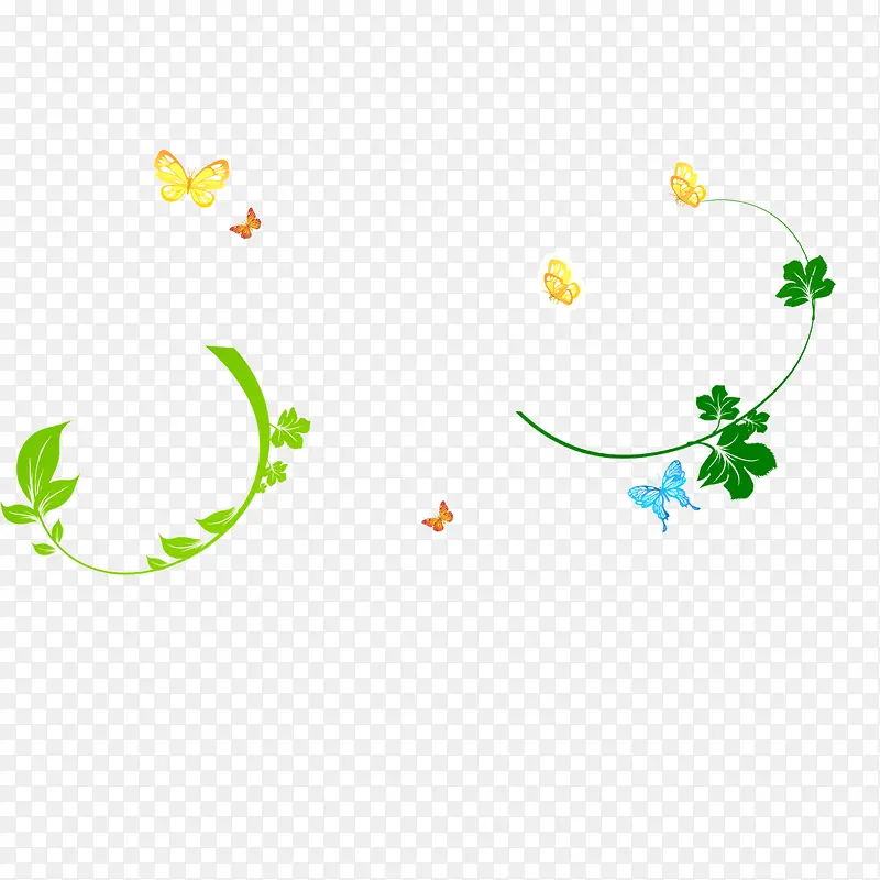 绿色 树叶 花纹 背景装饰图案