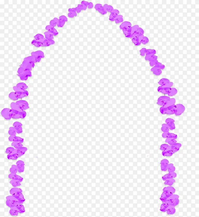 紫色花朵拱形门舞台