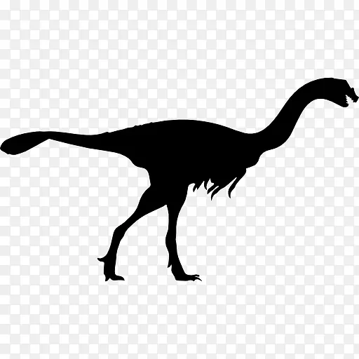 巨盗龙恐龙的轮廓图标