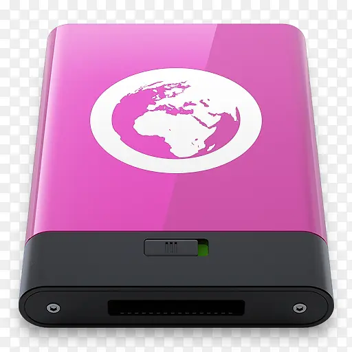 粉红色的服务器W图标