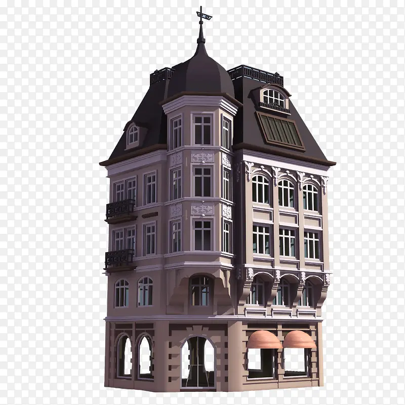 欧洲别墅模型