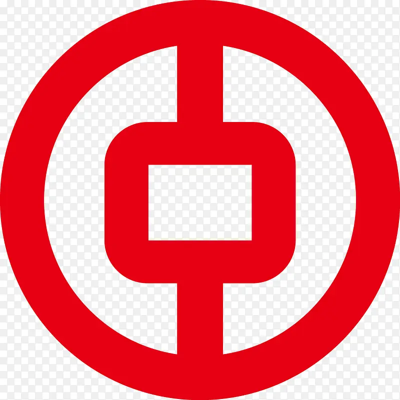 红色银行logo