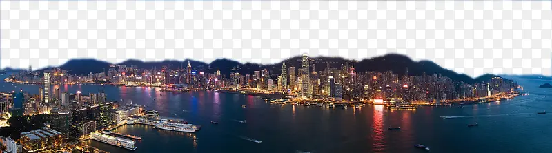 香港维多利亚港维港夜景
