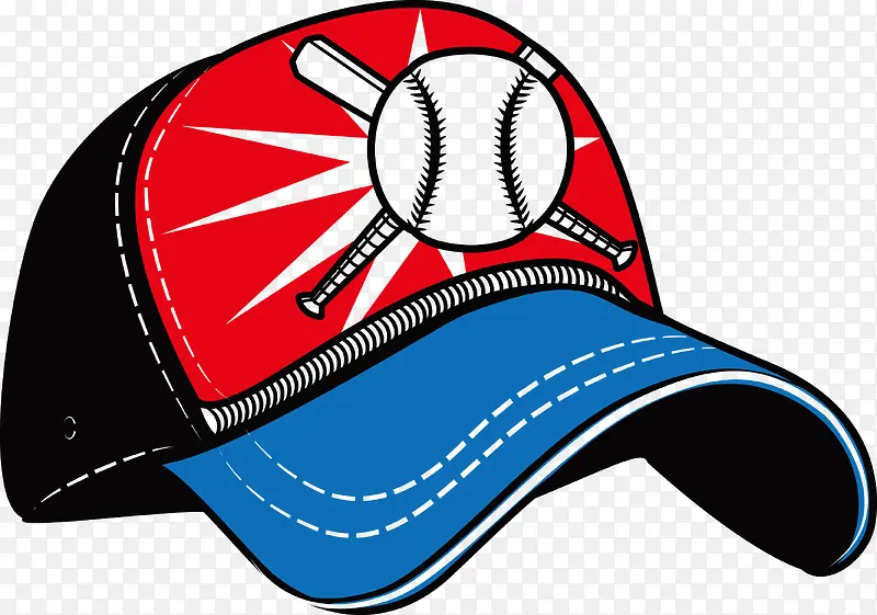 一个蓝色创意棒球帽