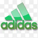 阿迪达斯绿色足球标志