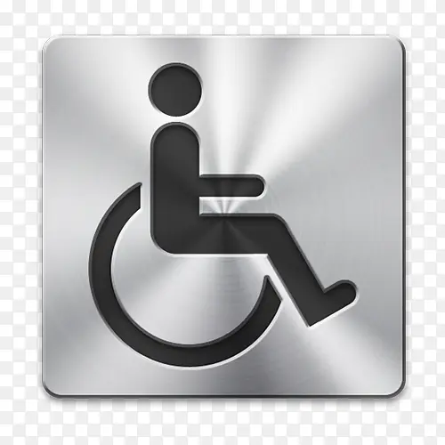 残疾人金属标志