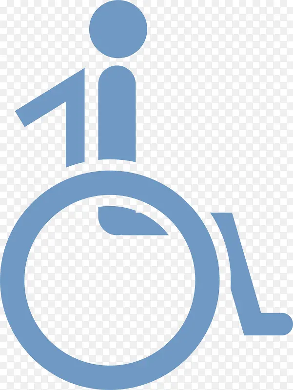 医院的残疾人标志