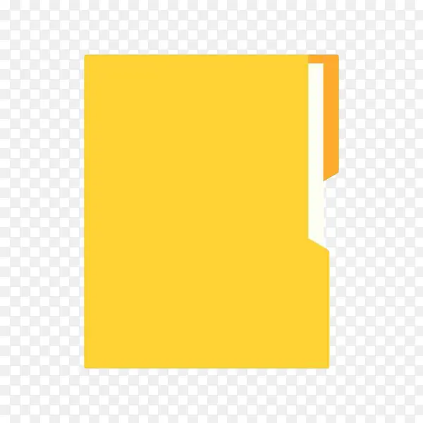 黄色扁平化文件夹