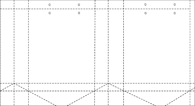 包装袋虚线展示图